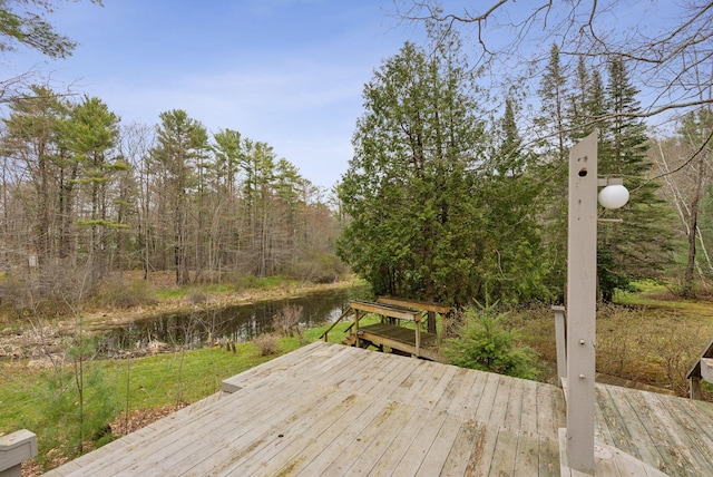 12 Bufflehead Cove Ln, Kennebunk, ME 04043 - wooden terrace with a water view