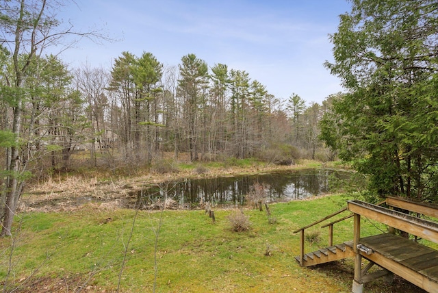 12 Bufflehead Cove Ln, Kennebunk, ME 04043 - view of yard with a water view and a forest view