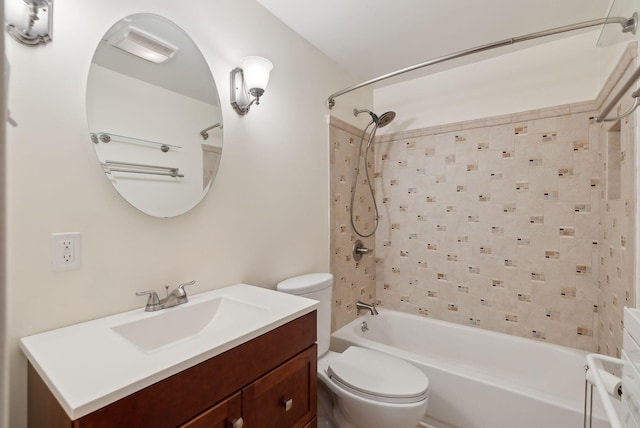 12 Bufflehead Cove Ln, Kennebunk, ME 04043 - bathroom with toilet, vanity, and tub / shower combination