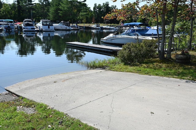 15 Allens Way Unit 18, Raymond, ME 04071 - dock area with a water view