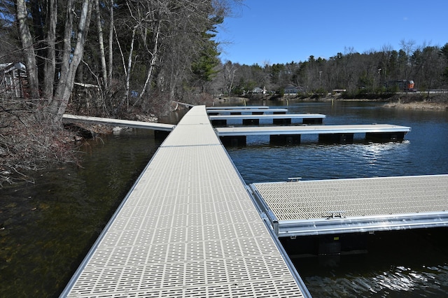 15 Allens Way Unit 18, Raymond, ME 04071 - dock area featuring a water view