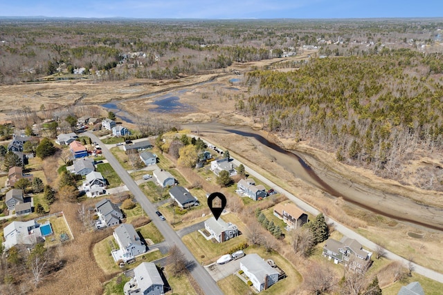 aerial view featuring a residential view