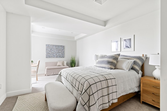 267 US Route 1 Ph 508, Falmouth, ME 04105 - bedroom with carpet, visible vents, baseboards, and a raised ceiling