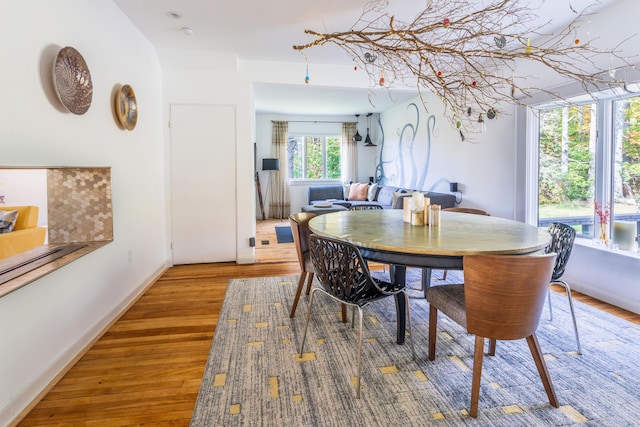 26 Old Searsport Ave, Belfast, ME 04915 - dining area featuring baseboards and wood finished floors
