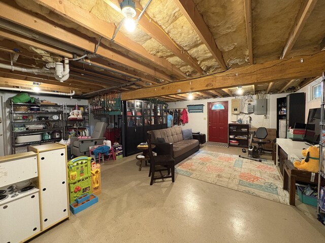 5 Canoe Ct Unit T3 R9, Nwp, ME 04462 - unfinished below grade area with electric panel