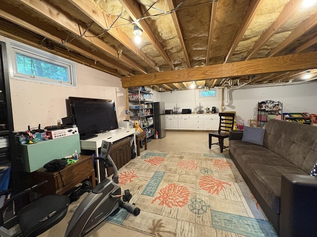 5 Canoe Ct Unit T3 R9, Nwp, ME 04462 - living area featuring concrete flooring