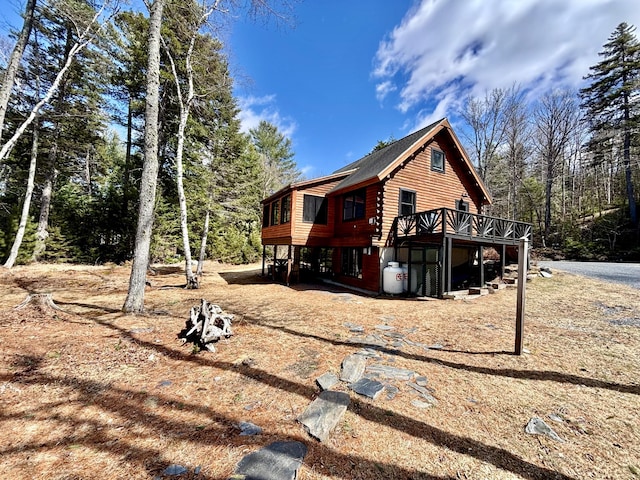 106 N Birch St, Greenville, ME 04441 - view of home's exterior featuring a deck