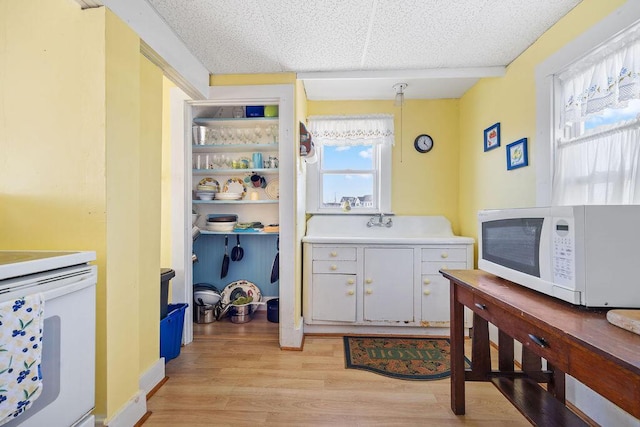 interior space featuring light wood-style flooring