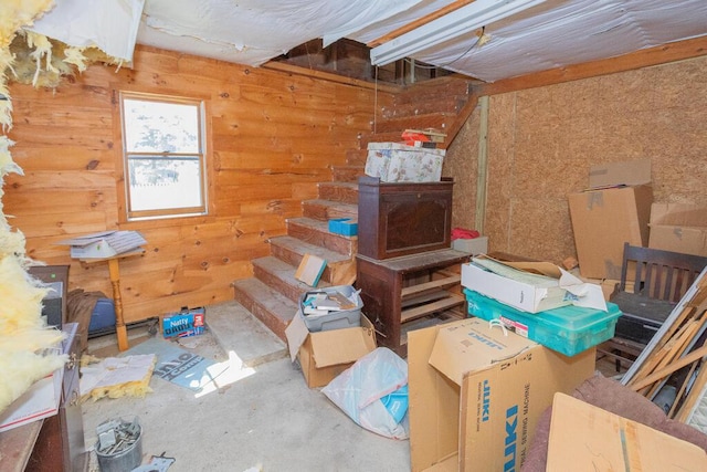 view of storage room