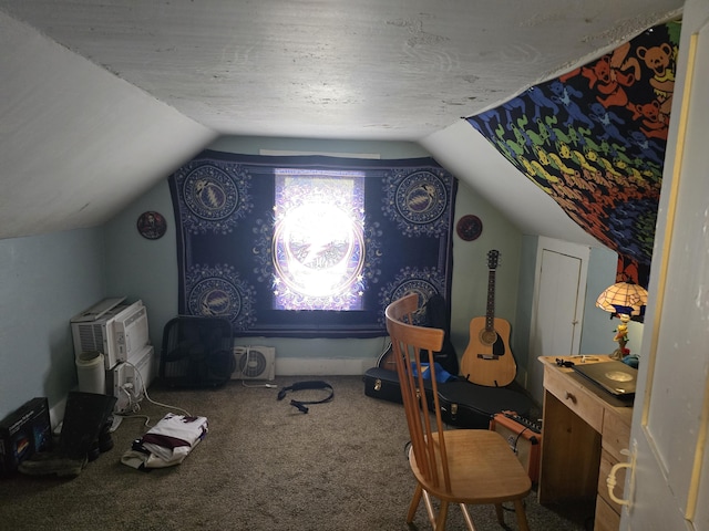 335 Water St, Hallowell, ME 04347 - additional living space with vaulted ceiling and carpet