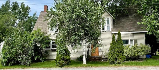 642 Main St, Old Town, ME 04468 - exterior space featuring entry steps and a chimney