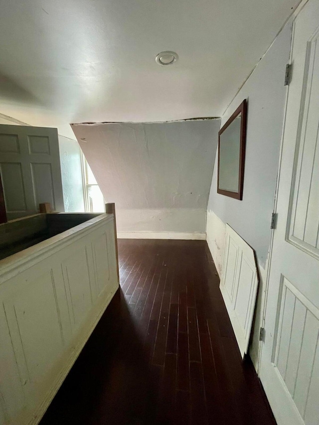642 Main St, Old Town, ME 04468 - corridor featuring dark wood-style floors and visible vents