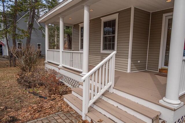 21 Oakmont Dr Unit 21, Old Orchard Beach, ME 04064 - doorway to property with covered porch
