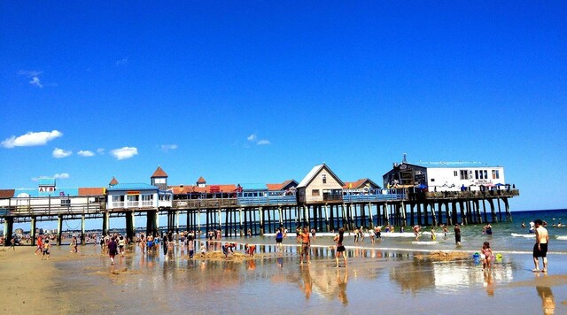 21 Oakmont Dr Unit 21, Old Orchard Beach, ME 04064 - dock area with a pier and a water view