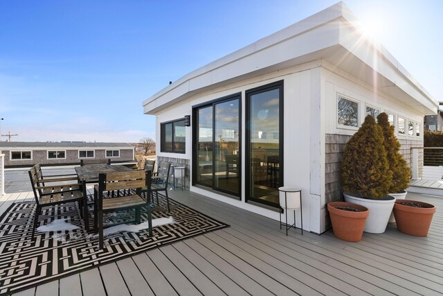 21 Atlantic St, Rockland, ME 04841 - deck with outdoor dining area
