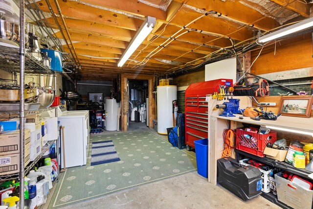 21 Atlantic St, Rockland, ME 04841 - unfinished below grade area with gas water heater