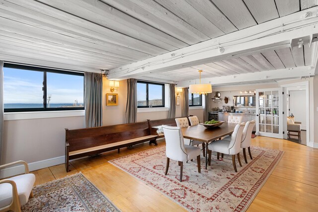 21 Atlantic St, Rockland, ME 04841 - dining room featuring light wood-style flooring and baseboards