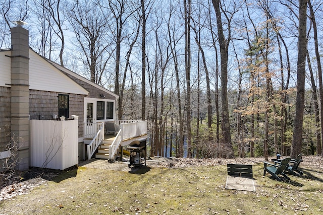 27 Miller Ln, Alfred, ME 04002 - view of yard featuring a deck