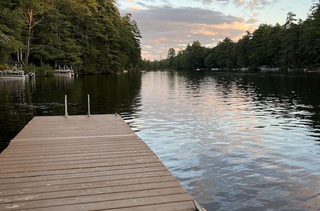27 Miller Ln, Alfred, ME 04002 - dock area with a water view and a view of trees