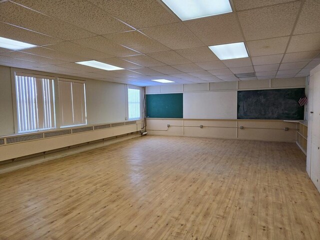 15 Russell St, Phillips, ME 04966 - interior space featuring a drop ceiling and wood finished floors