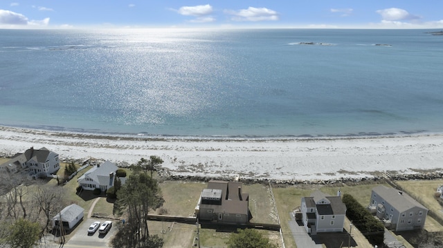 683 Kings Hwy, Kennebunkport, ME 04046 - bird's eye view featuring a water view and a view of the beach