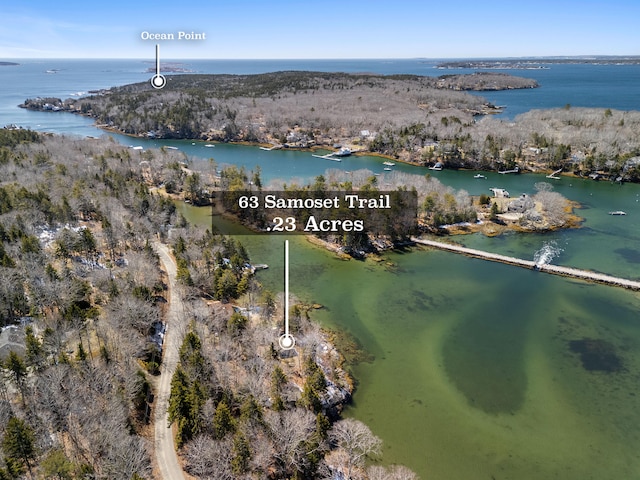 57 Samoset Trl, Boothbay, ME 04544 - bird's eye view with a water view