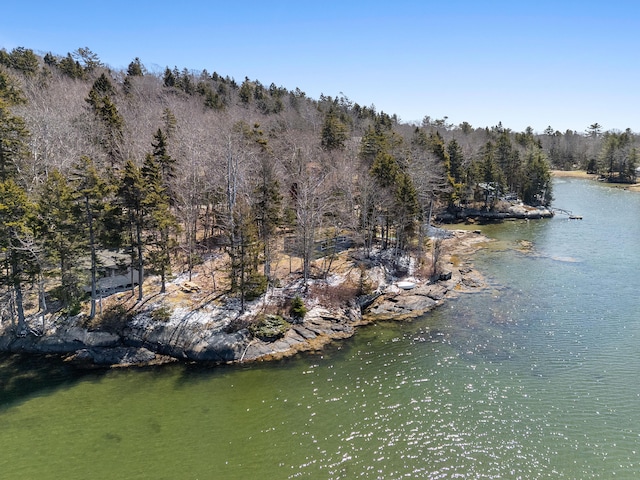 57 Samoset Trl, Boothbay, ME 04544 - bird's eye view featuring a forest view