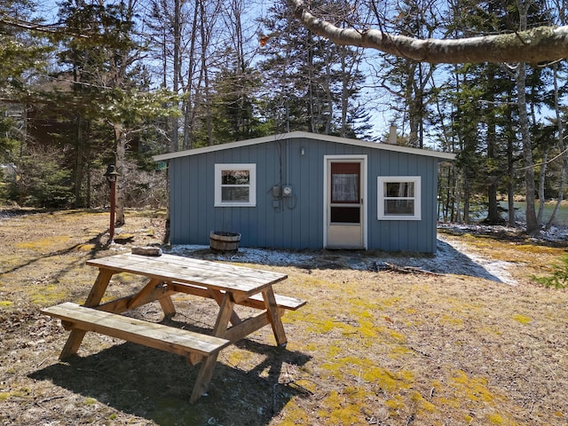 57 Samoset Trl, Boothbay, ME 04544 - view of outbuilding featuring an outdoor structure