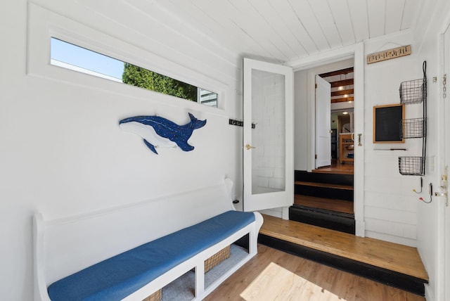 72 US Route 1, Falmouth, ME 04105 - mudroom with wood finished floors and wood ceiling