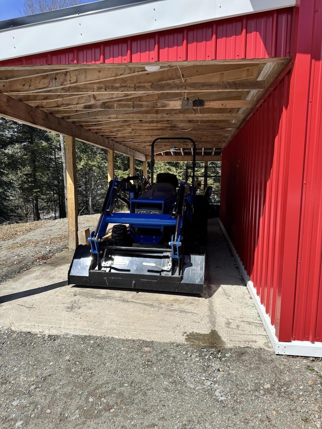 441 Works Rd, Jackson, ME 04921 - view of vehicle parking featuring a carport