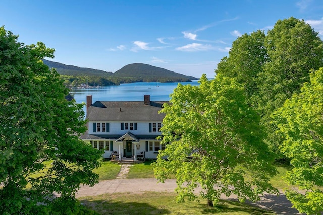 480 Sound Dr, Mount Desert, ME 04660 - water view with a mountain view