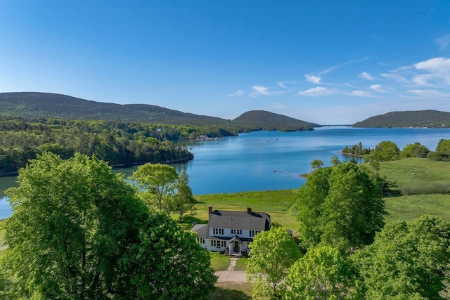 480 Sound Dr, Mount Desert, ME 04660 - water view featuring a mountain view