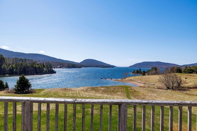 480 Sound Dr, Mount Desert, ME 04660 - water view with a mountain view