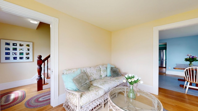 19 Spruce Head Rd, South Thomaston, ME 04858 - living area featuring wood finished floors and baseboards
