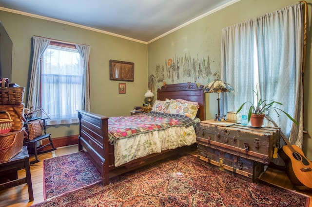 27 Pine St, Eustis, ME 04936 - bedroom featuring wood finished floors and crown molding