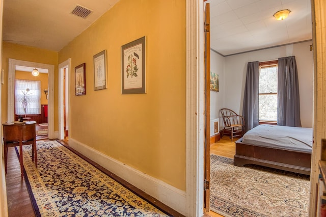 27 Pine St, Eustis, ME 04936 - hall featuring wood finished floors and baseboards