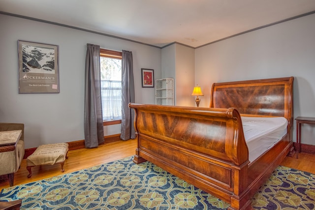 27 Pine St, Eustis, ME 04936 - bedroom featuring wood finished floors, crown molding, and baseboards