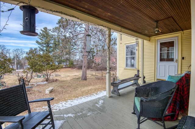 27 Pine St, Eustis, ME 04936 - view of deck