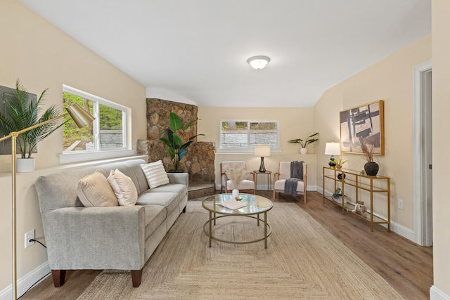4 Peaceful Way, Windham, ME 04062 - living room featuring healthy amount of natural light, wood finished floors, and baseboards