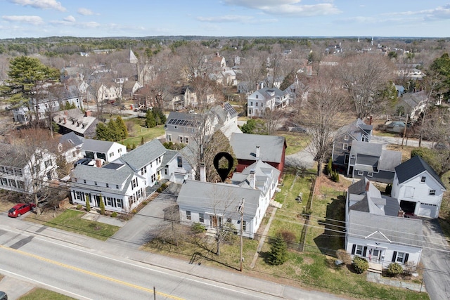 drone / aerial view featuring a residential view
