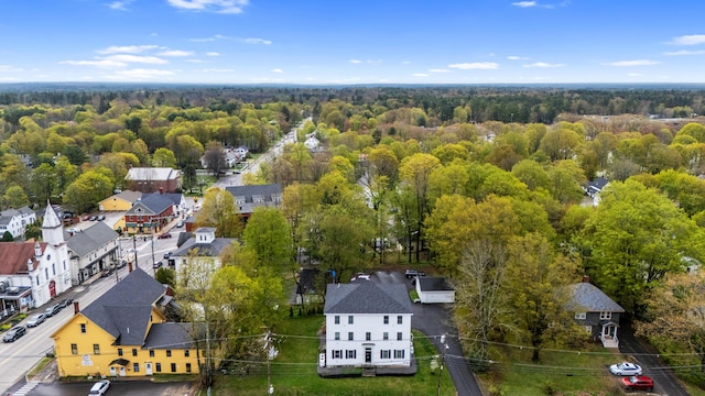 8 College Ave, Gorham, ME 04038 - aerial perspective of suburban area featuring a forest