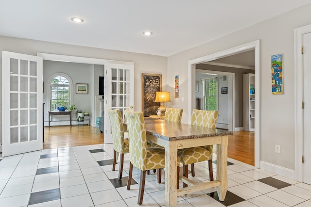 10 Thistleberry Ln, York, ME 03909 - dining area with light tile patterned floors and recessed lighting