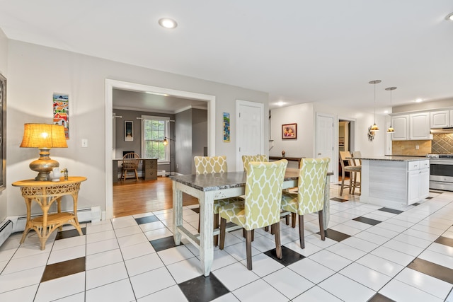 10 Thistleberry Ln, York, ME 03909 - dining area with light tile patterned flooring and recessed lighting