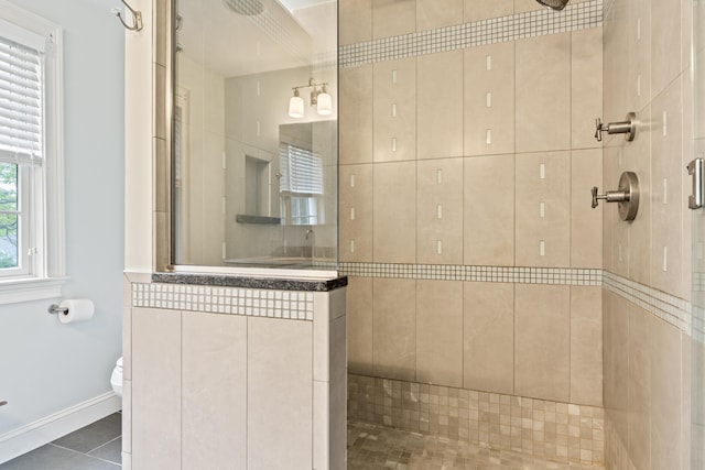 10 Thistleberry Ln, York, ME 03909 - full bath featuring a shower stall and tile patterned flooring