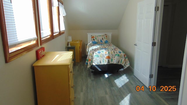 8 Prince St, Lincoln, ME 04457 - bedroom with wood finished floors and lofted ceiling