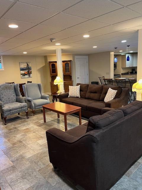 8 Prince St, Lincoln, ME 04457 - living room with recessed lighting