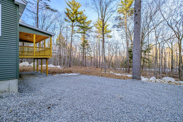 15 Summit Dr, Bridgton, ME 04009 - view of yard featuring a carport and a deck