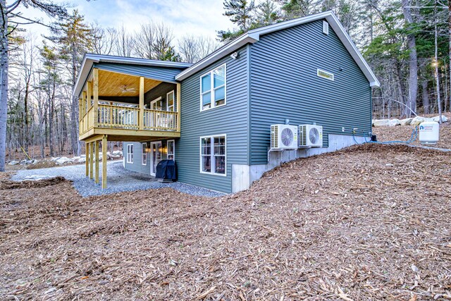 15 Summit Dr, Bridgton, ME 04009 - back of house featuring ac unit