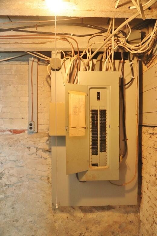 utilities with electric panel