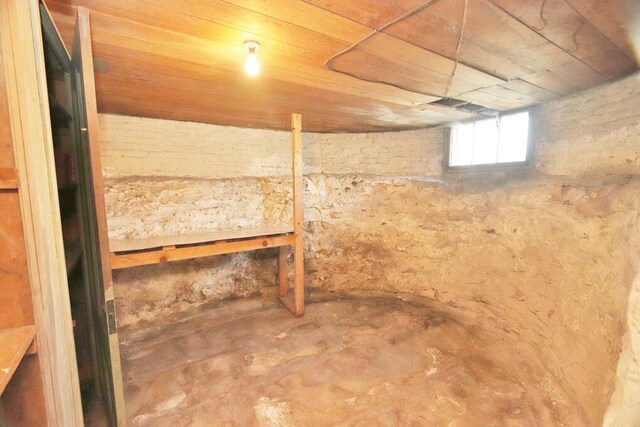 view of basement